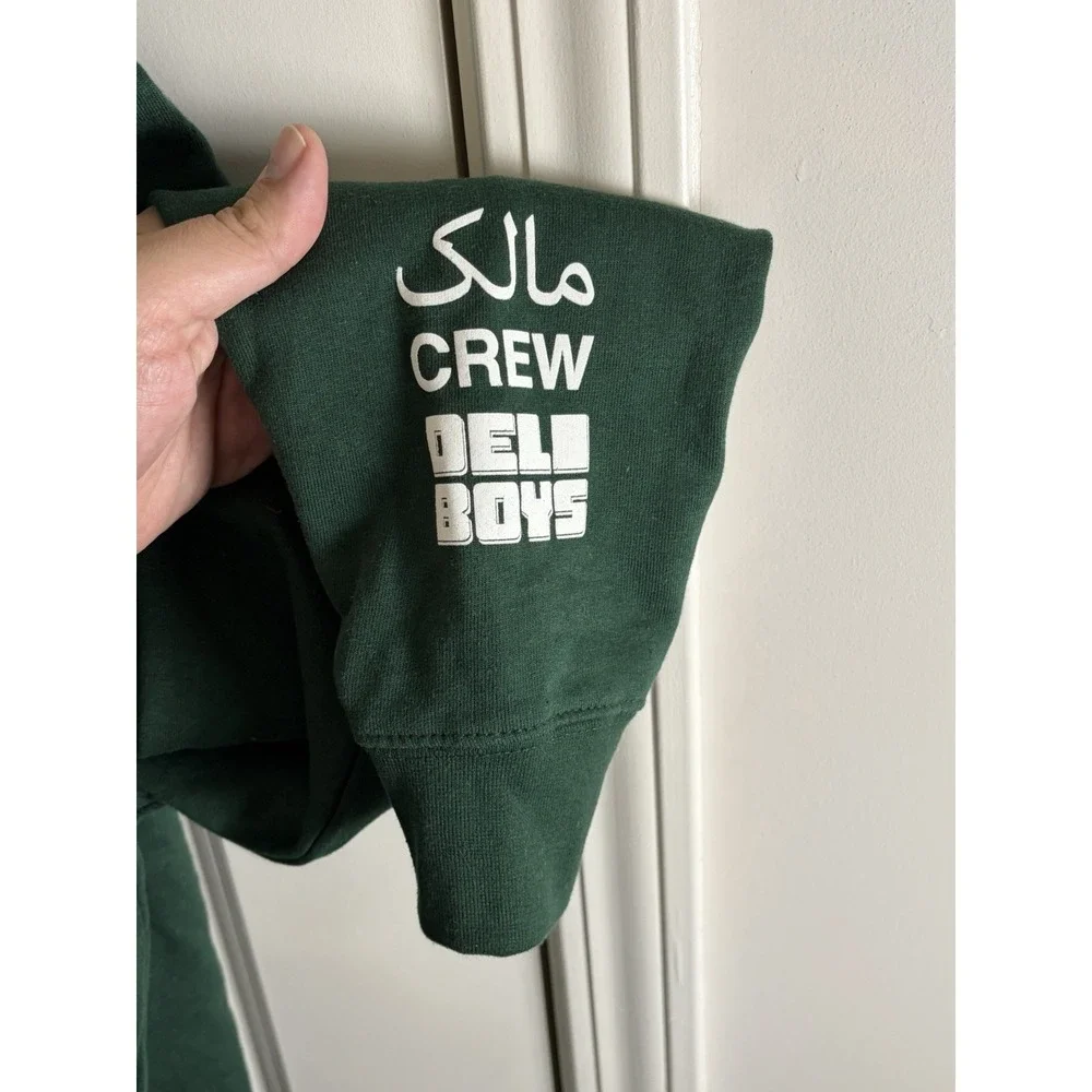 Deli Boys Crew Hoodie, Green, Size X-Large